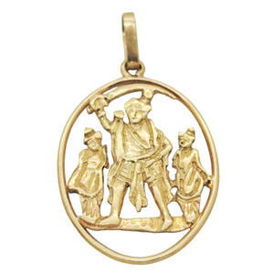 Pendentif Divinité en Or Jaune 18K - 5.57g