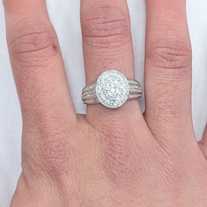 Bagues en or blanc 18K - Taille 56 -  3.64 G