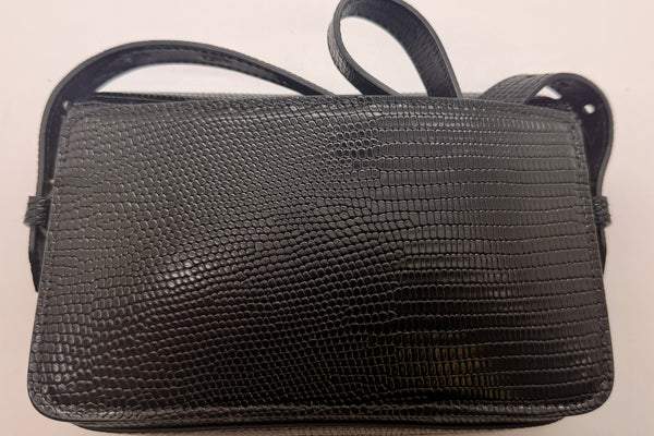 Sac à main Zadig et Voltaire en cuir noir croco