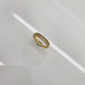 Bague demi tour en Or jaune 18K - Taille 57 - 4G