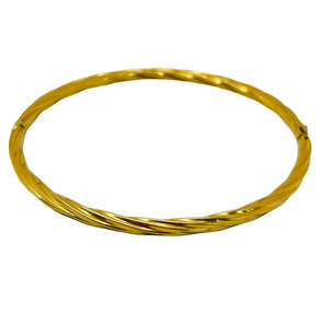 Bracelet Jonc en Or Jaune 18K - 5.84 Grs