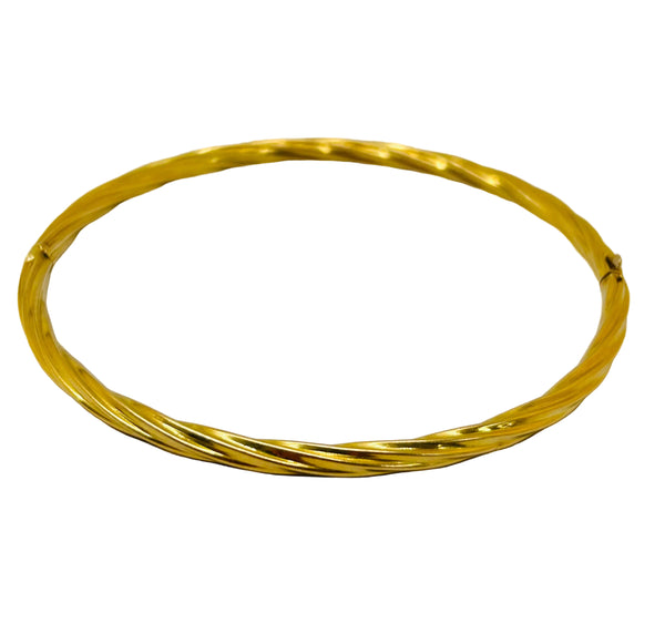 Bracelet Jonc en Or Jaune 18K - 5.84 Grs
