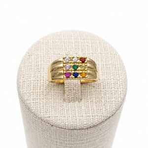 Bague en Or Jaune 18K - Taille 56 - 4.54G