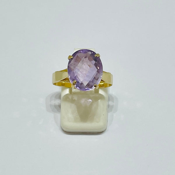 bague en or jaune 18 K avec - Taille 56 - 2.97 G