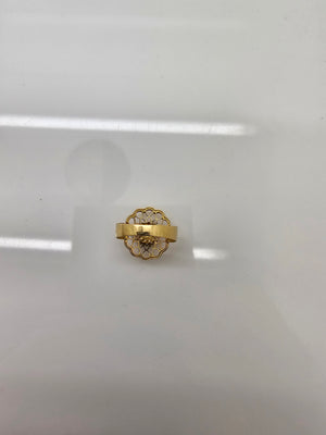Bague  en Or Jaune 18K - Taille 54 - 2.28 Grs