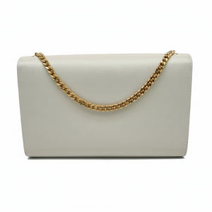Sac Saint Laurent Kate Tassel en cuir blanc