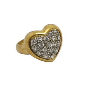 Bague Ancienne Or Jaune 18 Carats avec Oxyde