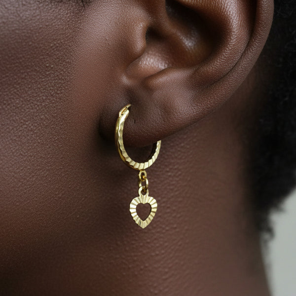 Boucles d'oreilles créoles or jaune 18k - 1.28G