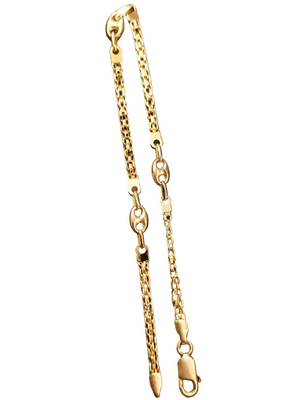 Bracelet maillon en or jaune 18K - 3.5 G