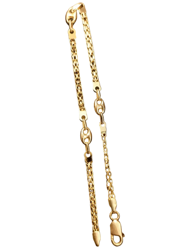 Bracelet maillon en or jaune 18K - 3.5 G