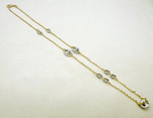Collier Princesse en Or Jaune et Blanc 18 carats