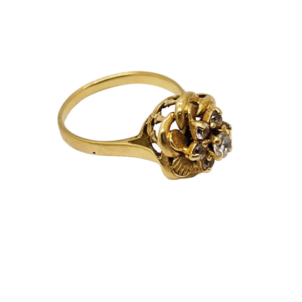 Baguette Chou en Or Jaune 18K avec Oxydes - T52 - 3.15gr