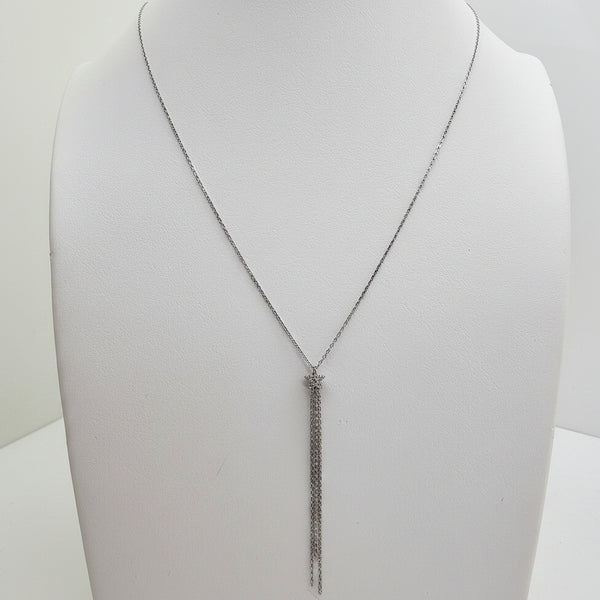Collier Éclat Céleste en Or Blanc 18 K - 2.03 G