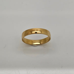 Bague Alliance en Or Jaune 18K - Taille 60 - 3.38G