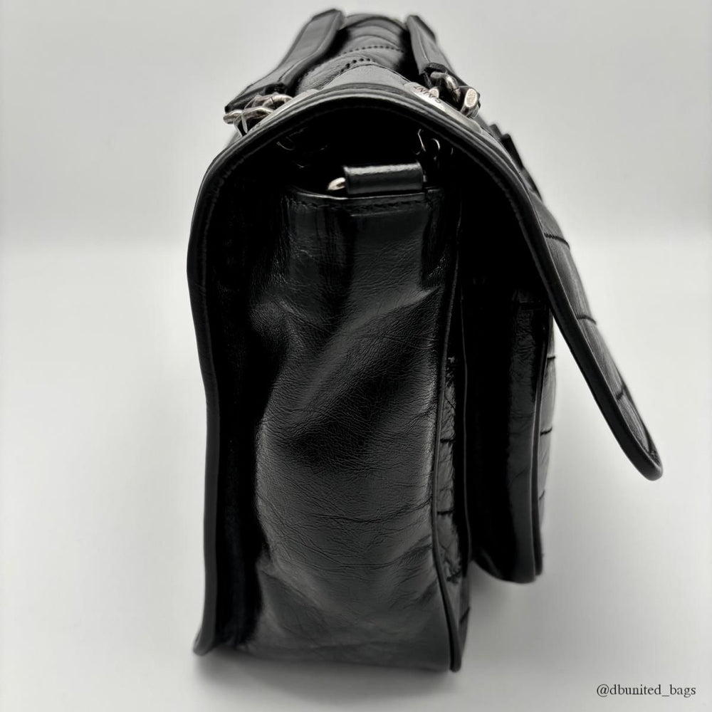 Saint Laurent - Sac Niki Medium en Cuir Noir