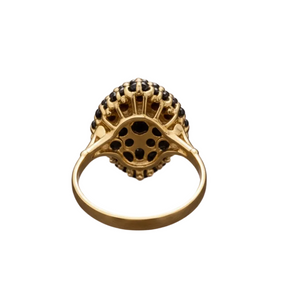 Bague Ancienne Marquise en Or Jaune 18k - 4.25 G