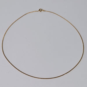 Collier Princesse Or Jaune 18K Gourmette