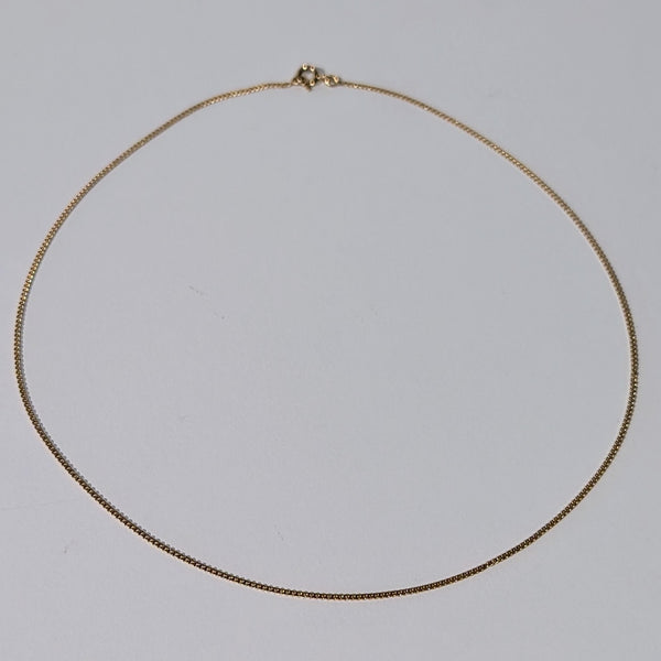 Collier Princesse Or Jaune 18K Gourmette