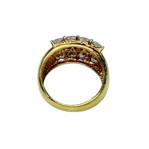 Bagues en or jaune 18k avec Oxyde de Zirconium