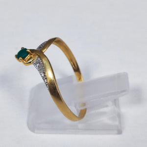 Bague en Or Jaune 18K - Taille 52