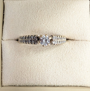 Bague Solitaire Or Blanc 18K  4.95 Grs - Taille 54