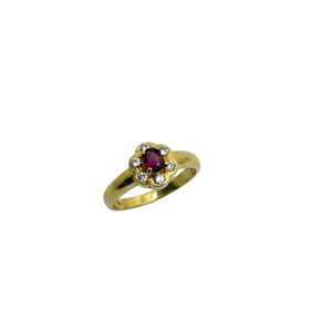 Bague en Or Jaune 18K - 2.94 Grs - Taille 55