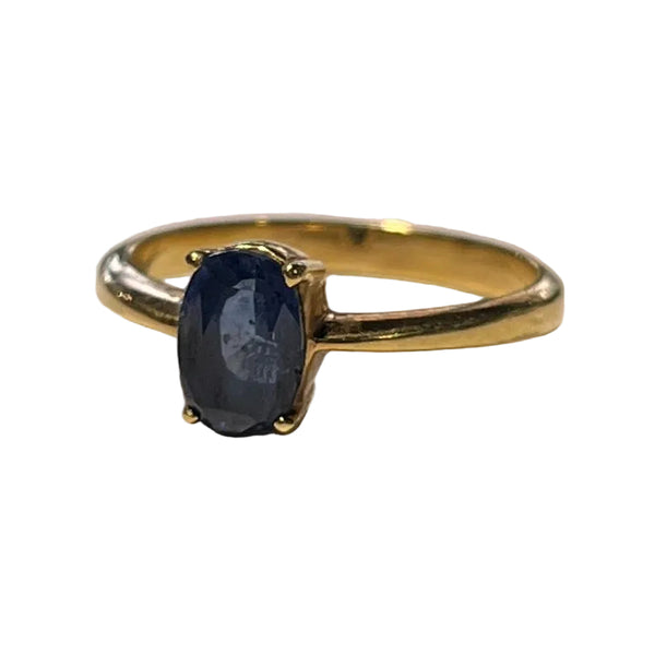 Bague Solitaire en Or jaune 18 K - Taille 56 - 3.15 G