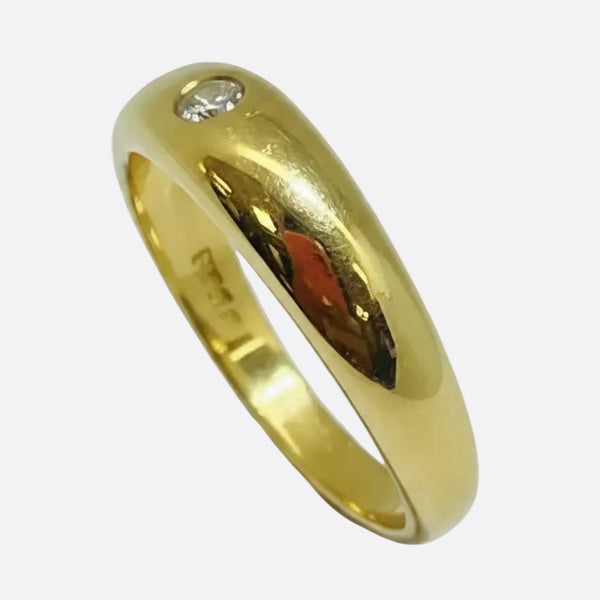 Solitaire en or jaune 18K - 4.15 G