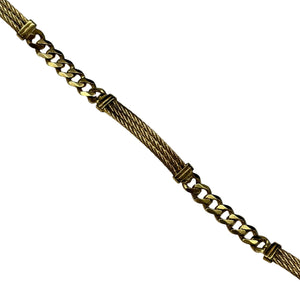 Bracelet Gourmette en Or Jaune 18K