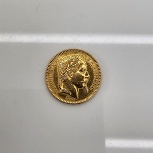 Napoléon III 20 Francs en Or jaune 22K- 6.43G
