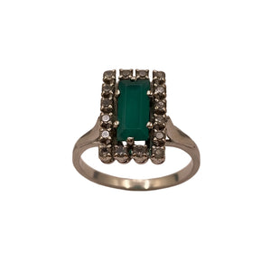 Bague en Or Gris 18K - Taille 52