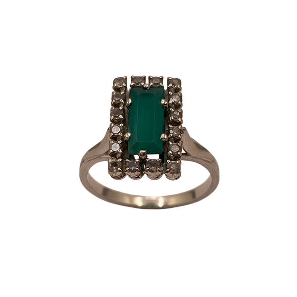 Bague en Or Gris 18K - Taille 52