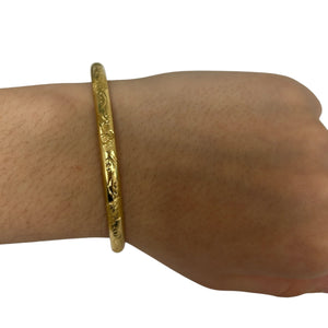 Bracelet Jonc rigide en or jaune 18K - 7.49 Grs