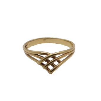 Anneau en Or Jaune 18K - Taille 54