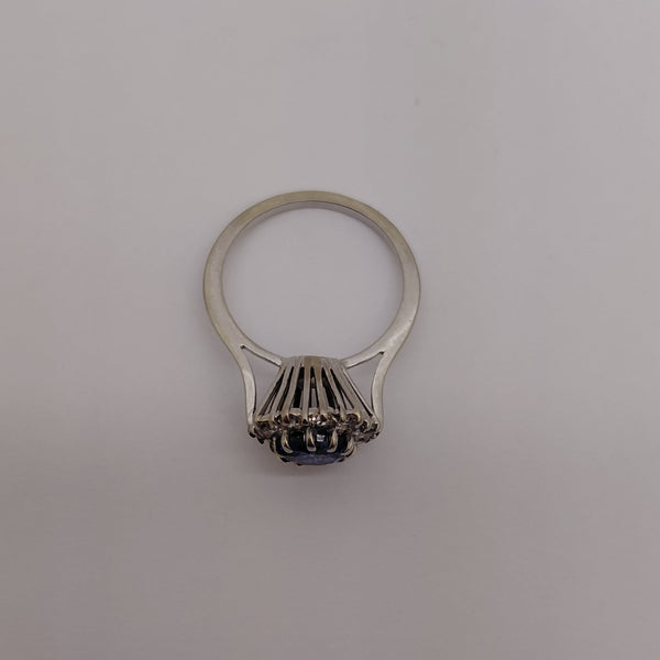 Bague Marguerite en Or Jaune et Blanc 18K Taille-54