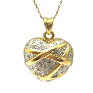Pendentif Coeur Diamants 18 carats