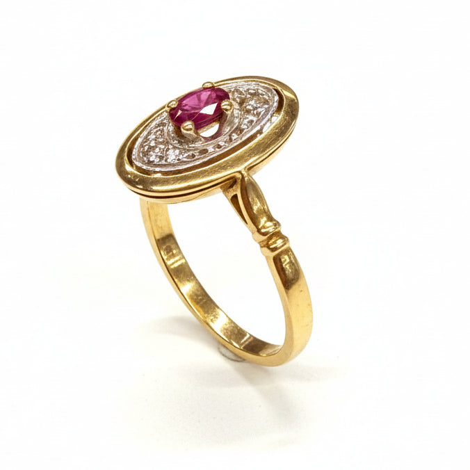 Bague Or Jaune 18 K - Taille 55 - 2.66 G