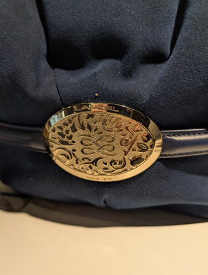 Sac Lancel Brigitte Bardot en Daim Bleu Foncé
