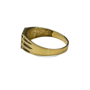 Bague Tank en Or Jaune 18k