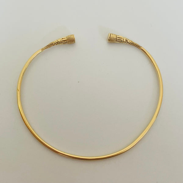 Bracelet Jonc Malgache en Or Jaune 18K