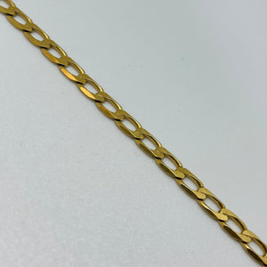 Bracelet Gourmette en Or Jaune 18K 9.60 Grs