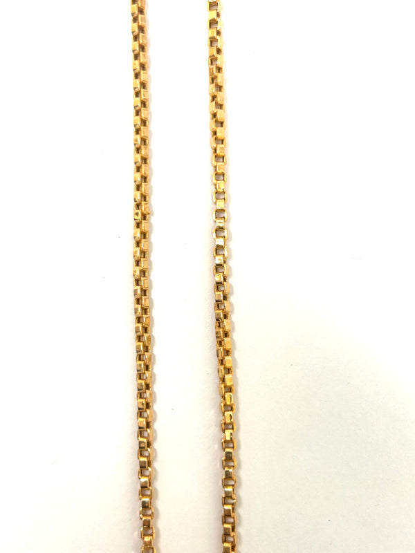 Collier chaîne maille vénitienne en or jaune