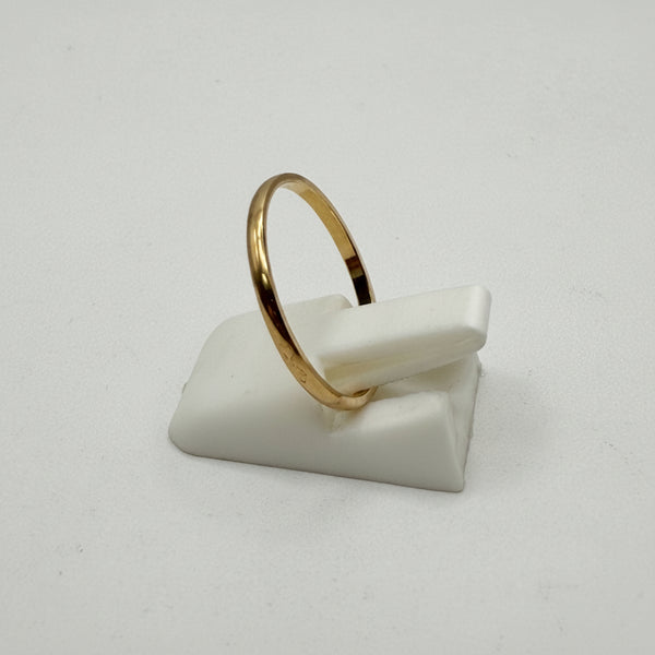 Superbe Alliance en Or Jaune 18 K - Taille 54 - 1.12 G