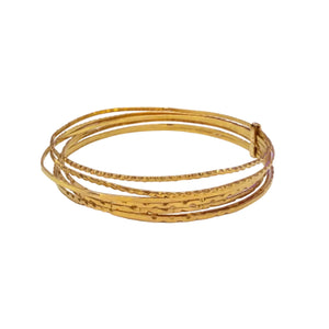 Bracelet jonc or jaune 18k