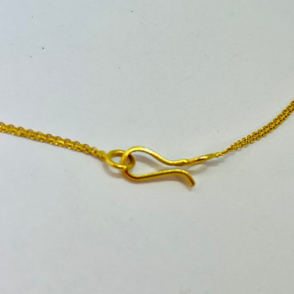 Collier Ras du Cou en Or Jaune 22K - 14.16g