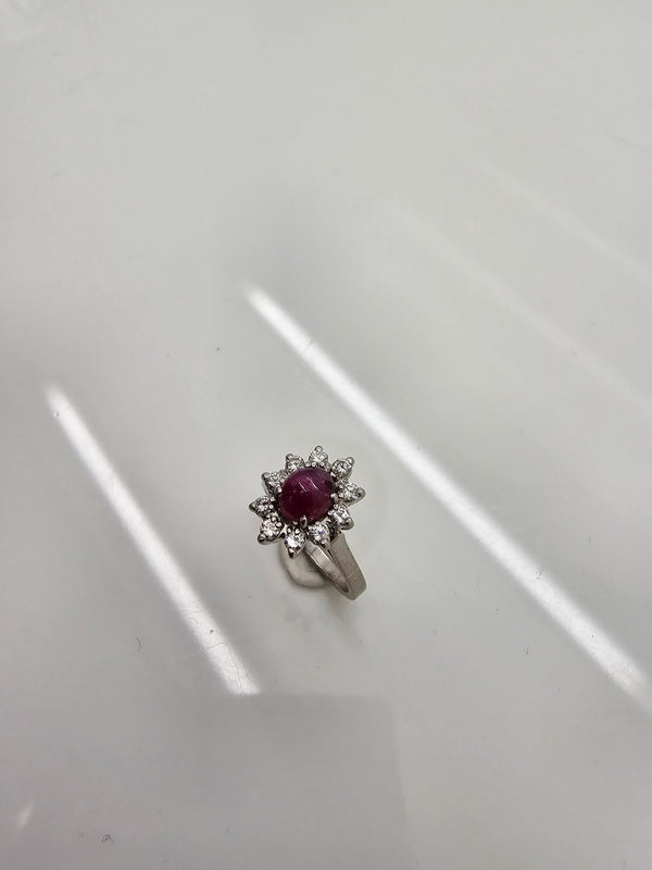 Bague  en Or Blanc 18K - Taille 49 - 4.37 Grs