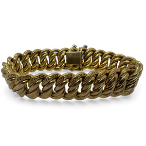 Bracelet Gourmette en Or Jaune 18K - 48.45 Grs