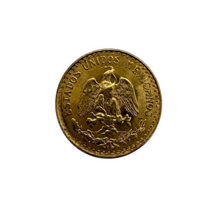 Pièce dos pesos Mexicaine 1945 en or jaune 20k