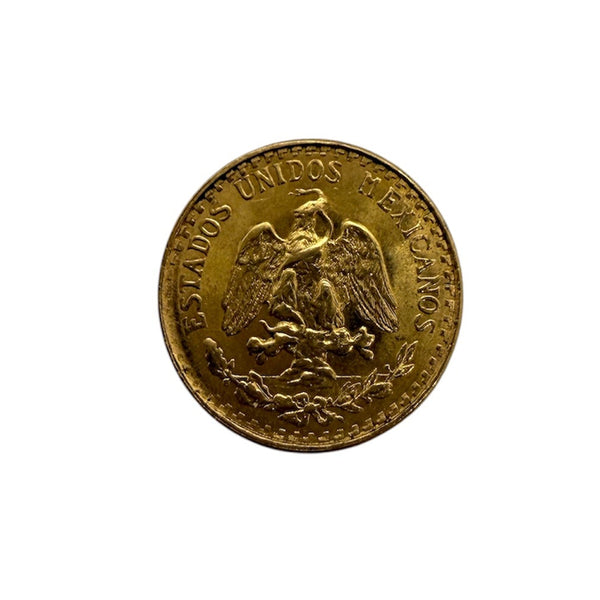 Pièce dos pesos Mexicaine 1945 en or jaune 20k