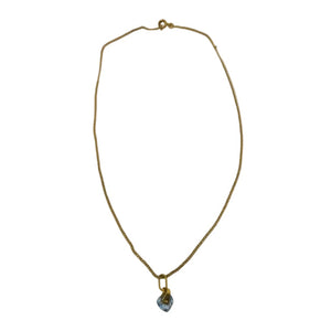 Collier Matinée Inspiré Aigue Marine Coeur
